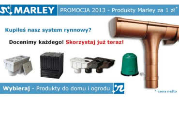 Wybieraj produkty do domu i ogrodu za 1 zł w akcji promocyjnej Marley